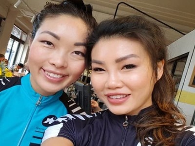 Two Sisters: Biking for Burns