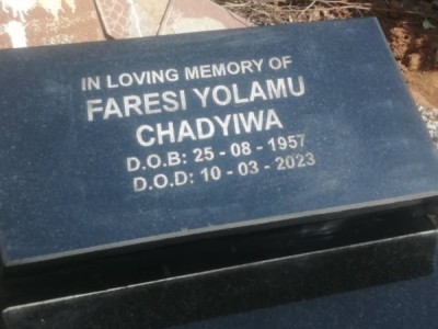 A tombstone for Faresi